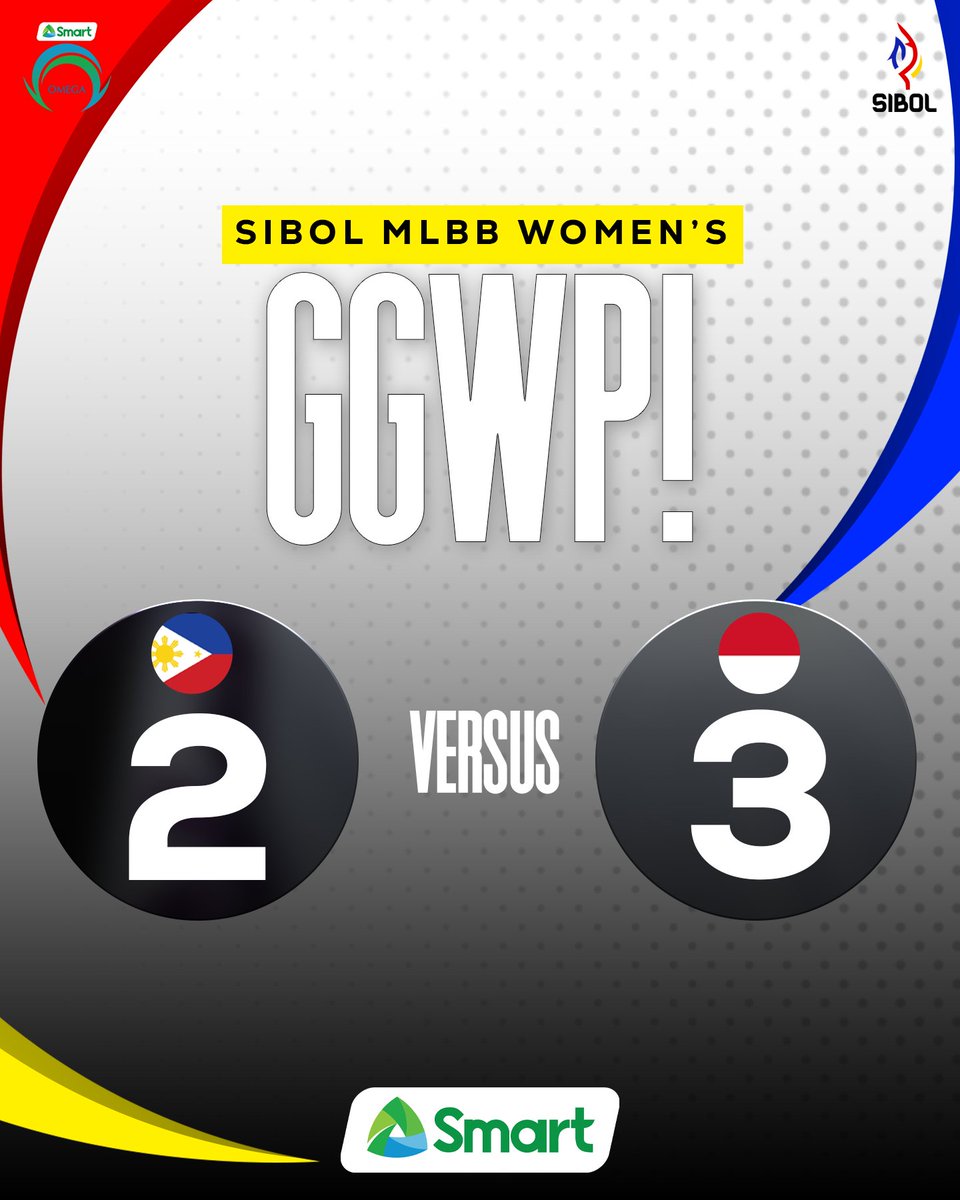 OmegaEsportsPH's tweet photo. Hanggang huli pinatunayan nyo pa rin ang lakas ng Pilipinas. You still made us proud, girls!
LABAN PARA SA PILIPINAS! πͺπ»
#SibolpoweredbySmart #LakadMatatag #TaonNgTagumpay #32ndSEAGames #OneShotOmega #PowerOfSmart #SmartAko #BeLegendary https://t.co/RKuXaH09mm