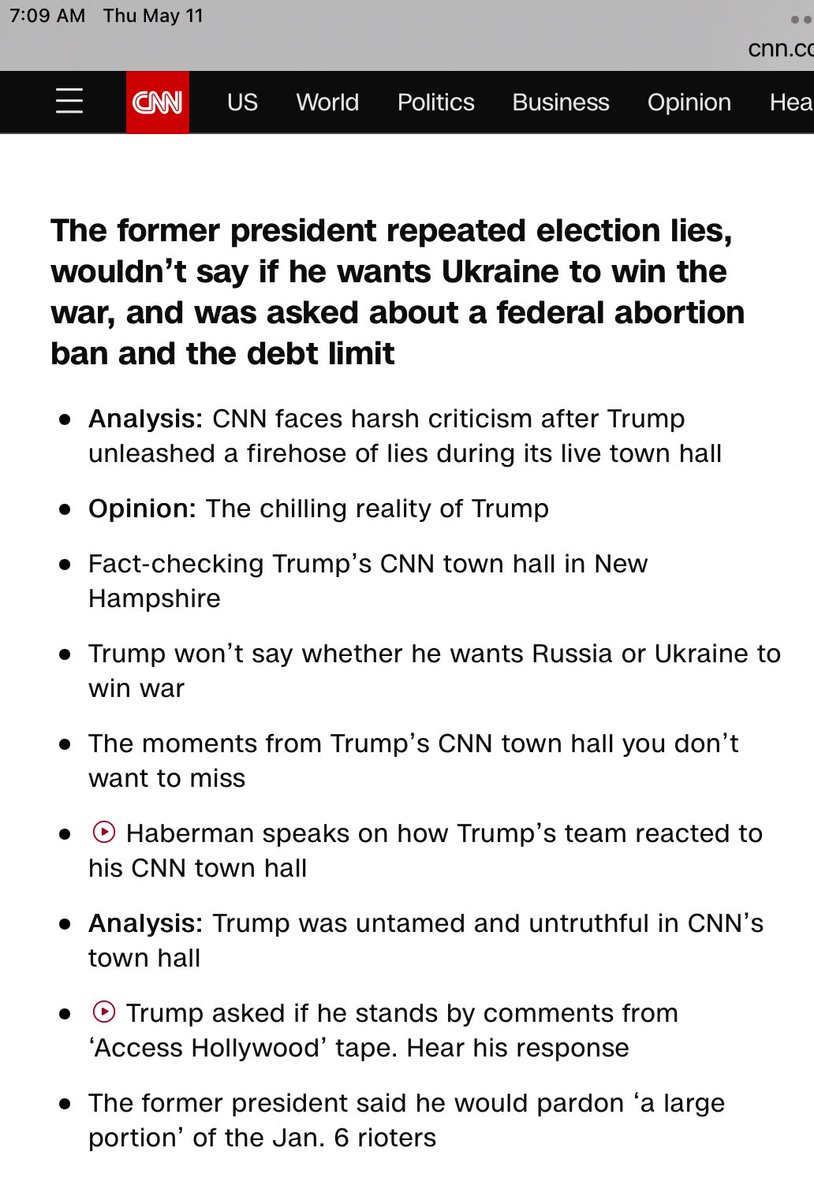 treeces's tweet image. Freebie for Trump from CNN.