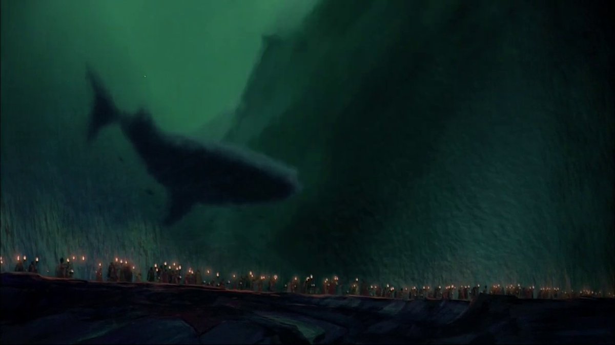 Gibboanxious's tweet photo. The Prince of Egypt ★★★
"Let my people go!"
I think the Book Of Exodus is the greatest story ever told, and #BrendaChapman, #SteveHickner, and Simon Wells do a fine job adapting the tale for 90s kids.
The animation is the best thing about the movie, some of the sequences are visually stunning (the four-minute parting of the Red Sea sequence took ten animators two years to complete). I do miss this style of traditional animation.
The casting is odd. Dreamworks seemed to pick the biggest names they could get rather than who suited the roles the best. Hearing Val Kilmer, Ralph Fiennes, Sandra Bullock, Jeff Goldblum, etc. use their own distinct accents kinda makes it hard to believe they're playing Africans.
Also, I really could have done without the songs.