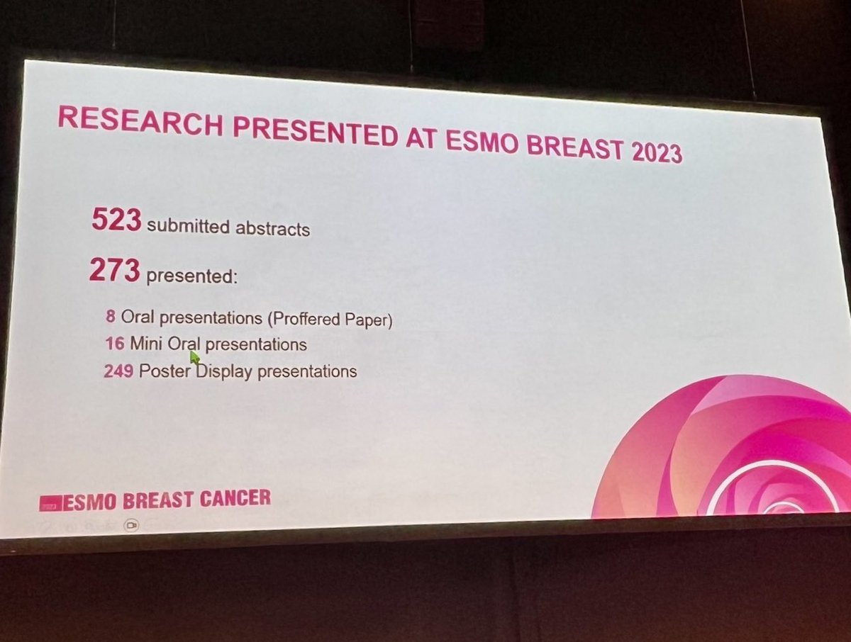 Excited to be at #ESMObreast2023 to hear the latest advances!