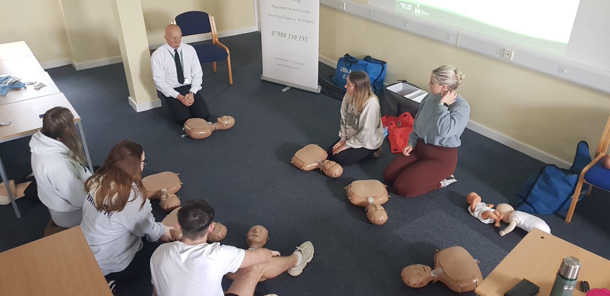 BA Primary Education third years completing emergency pediatric first aid training with First Aid Core training <a href="/BAPrimaryMarjon/">BA Primary Ed Marjon</a> <a href="/marjonuni/">Plymouth Marjon University</a>