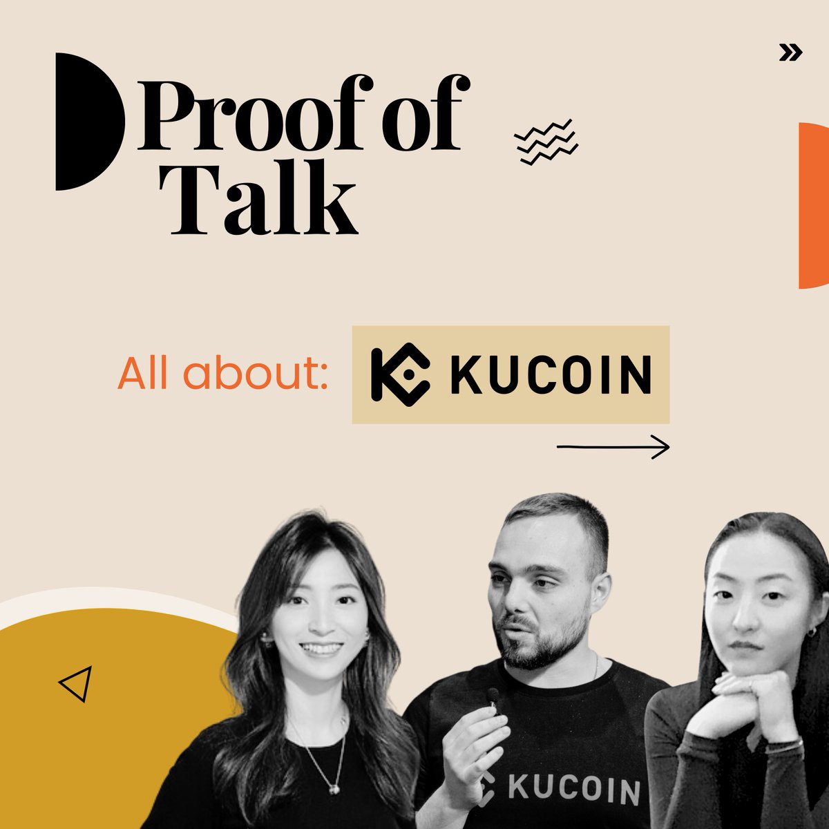 proofoftalk's tweet photo. 🚀 We're thrilled to announce that Proof of Talk will be graced by the presence of three distinguished speakers from @kucoincom  at our upcoming event. 💫
#ProofOfTalk #KuCoin https://t.co/flGyXf2JIR