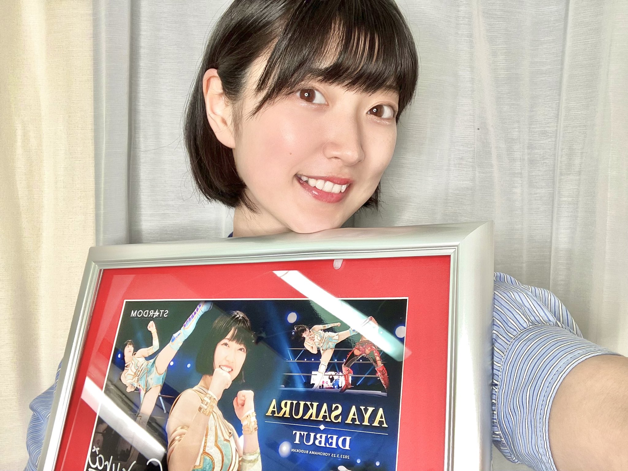 スターダム ★ MIRAI 直筆サイン入り記念フォトフレーム さくらあや🌸スターダム on X: 