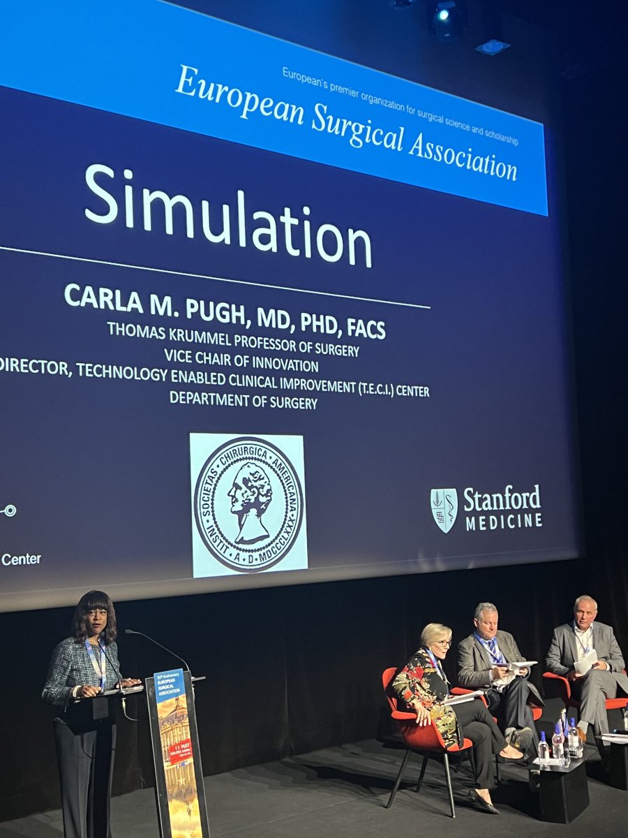 ⁦@CarlaPughMDPhD⁩ sharing how American surgeons use simulation to train surgeons to mastery. #ASA/ESA symposium ⁦@StanfordSurgery⁩ ⁦@TECICenter⁩ at the beautiful Cite du Vin in Boudreaux