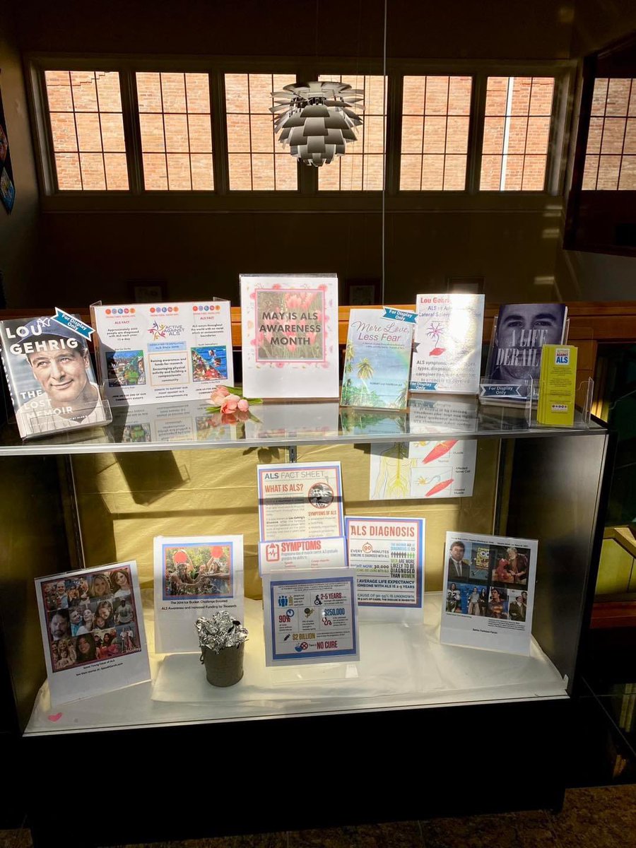 ActiveALS's tweet image. Thx to the Chelsea District Library for, partnering with us to help raise awareness about ALS (Lou Gehrig’s Disease) by featuring our display of ALS facts, books, and information about our organization and its mission. @ChelseaLibrary 

facebook.com/10006475458423…