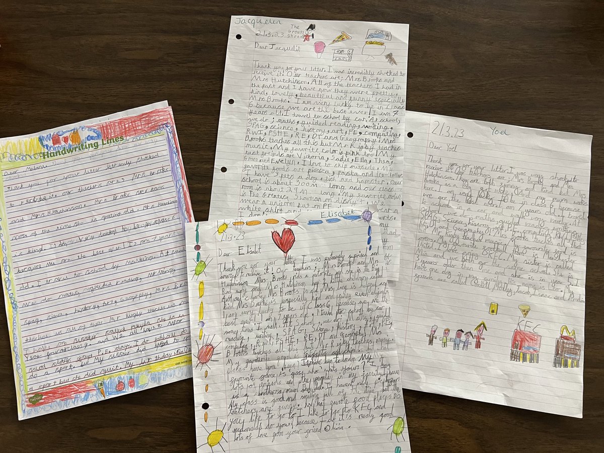 missbrownNC's tweet photo. Yesterday, we received our reply letters from our UK penpals. We were so excited to learn even more about our new friends! 🇬🇧 @ParticipateLrng @rhandrewselem https://t.co/5qebunIYq9