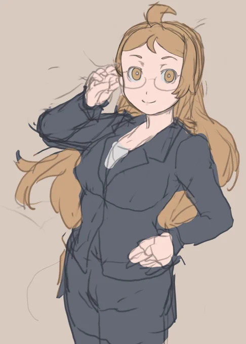 ラフに色あててみたけど何かピンと来なかったのを供養あげ〜