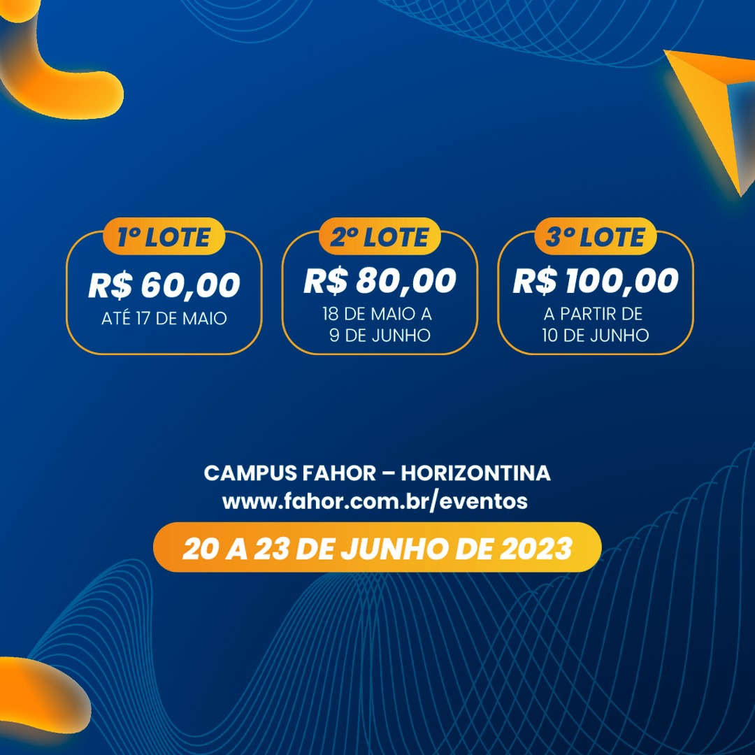 ¡El primer grupo de aplicaciones SIEF ya está abierto! Aprovecha y garantiza tu lugar hasta el 17 de mayo.
¡Un evento dirigido a estudiantes, profesores, profesionales y quienes buscan actualizarse en tecnología, ingeniería, economía y negocios!
fahor.com.br/eventos <a href="/fahor/">FAHOR</a>