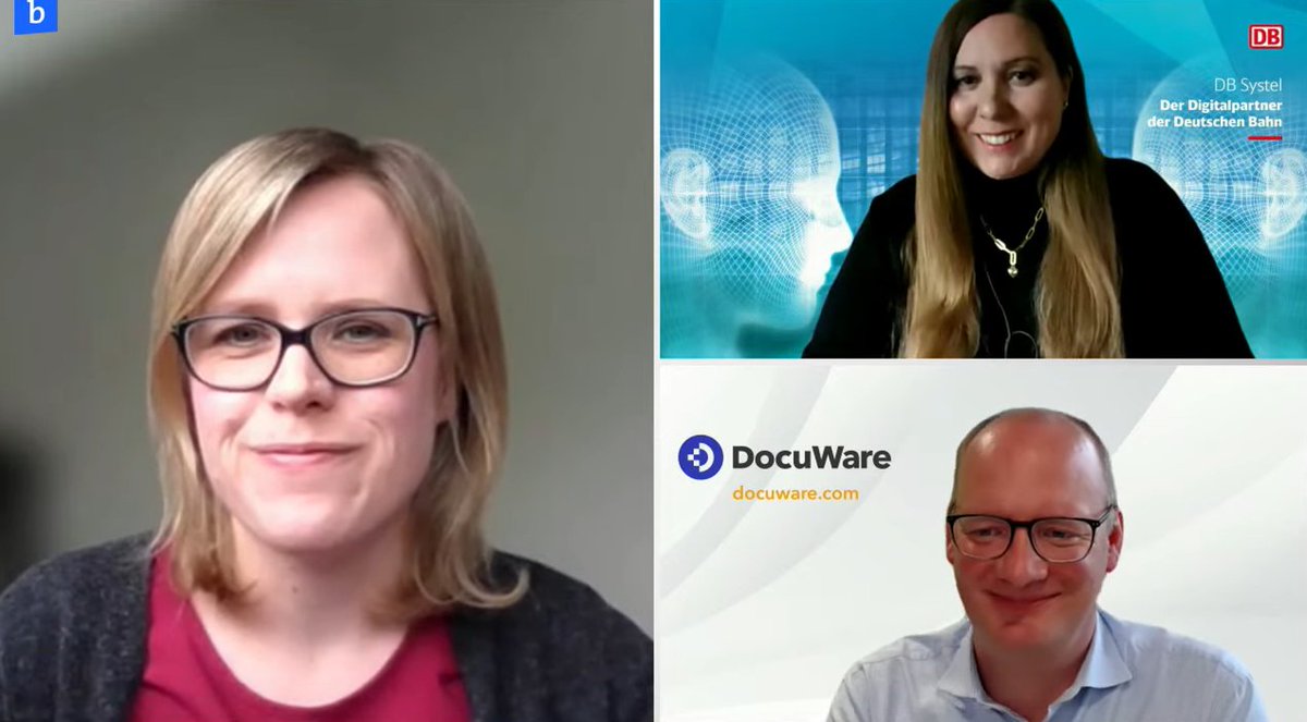 Bitkom_DOffice's tweet photo. Die nächste Panel-Diskussion startet auf der #doc23. Nun sprechen Özlem Balaman (@DBSystel), Dina Haack (xSuiteGroup) und Hermann Schäfer (@DocuWare_de) über die Chancen und Herausforderungen von #Automatisierung als Katalysator für die Business Transformation. https://t.co/cYQkxQnhrC