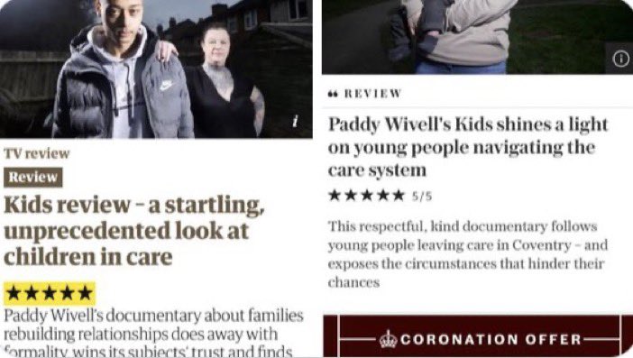 Delighted the opening episode of #kids received such a positive response. Thanks for all the generous messages. All eps available to stream on @All4