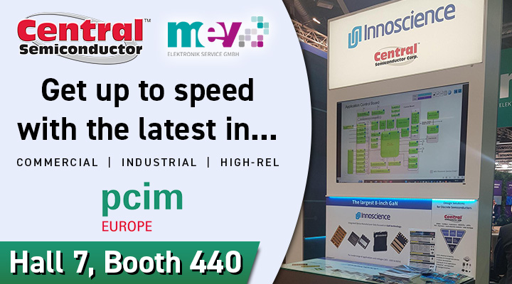 CentralSemi's tweet photo. How many of you are in Nuremburg for @pcimeurope? Visit Hall 7, booth 440 to learn about Spacellite 11A, 225V 10kRad #MOSFETs, and new wide bandgap devices coming soon. Leaders in the commercial, industrial, and high-rel markets should not miss our displays. https://t.co/vcNYv9VLuL