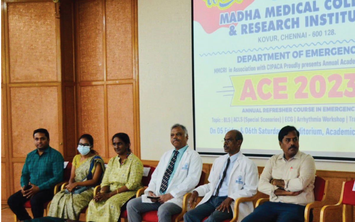 SMmcri's tweet image. MMCRI - Department of Emergency in association with CIPACA proudly presents Annual Academic Workshop "ACE 2023" at MMCRI... Photos...
#CME #AcademicWorkshop
#MMCRI #MadhaMedicalCollege #MadhaHospital
#Kovur #Kundrathur #Chennai
#SuperSpecialityHospital #ESICempanelled