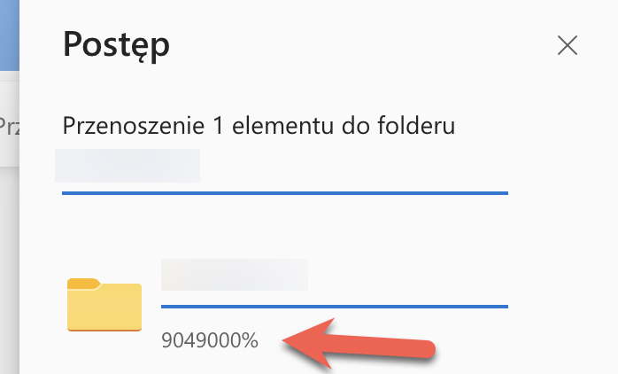 Moving elements in OneDrive gives very high % ;) <a href="/onedrive/">OneDrive</a> #onedrive