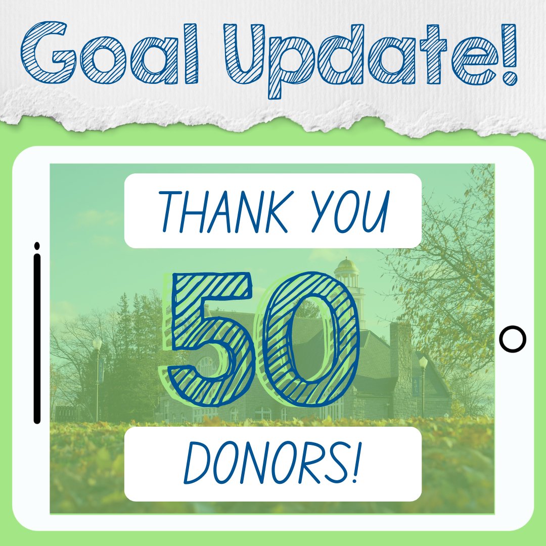 We’ve reached 50 donors to The Berwick Fund! We are only 200 donors away from our goal of 250! Thank you to everyone who has participated in our annual day of giving thus far. Click the link below to make your gift! 

 givecampus.com/zqnzjj