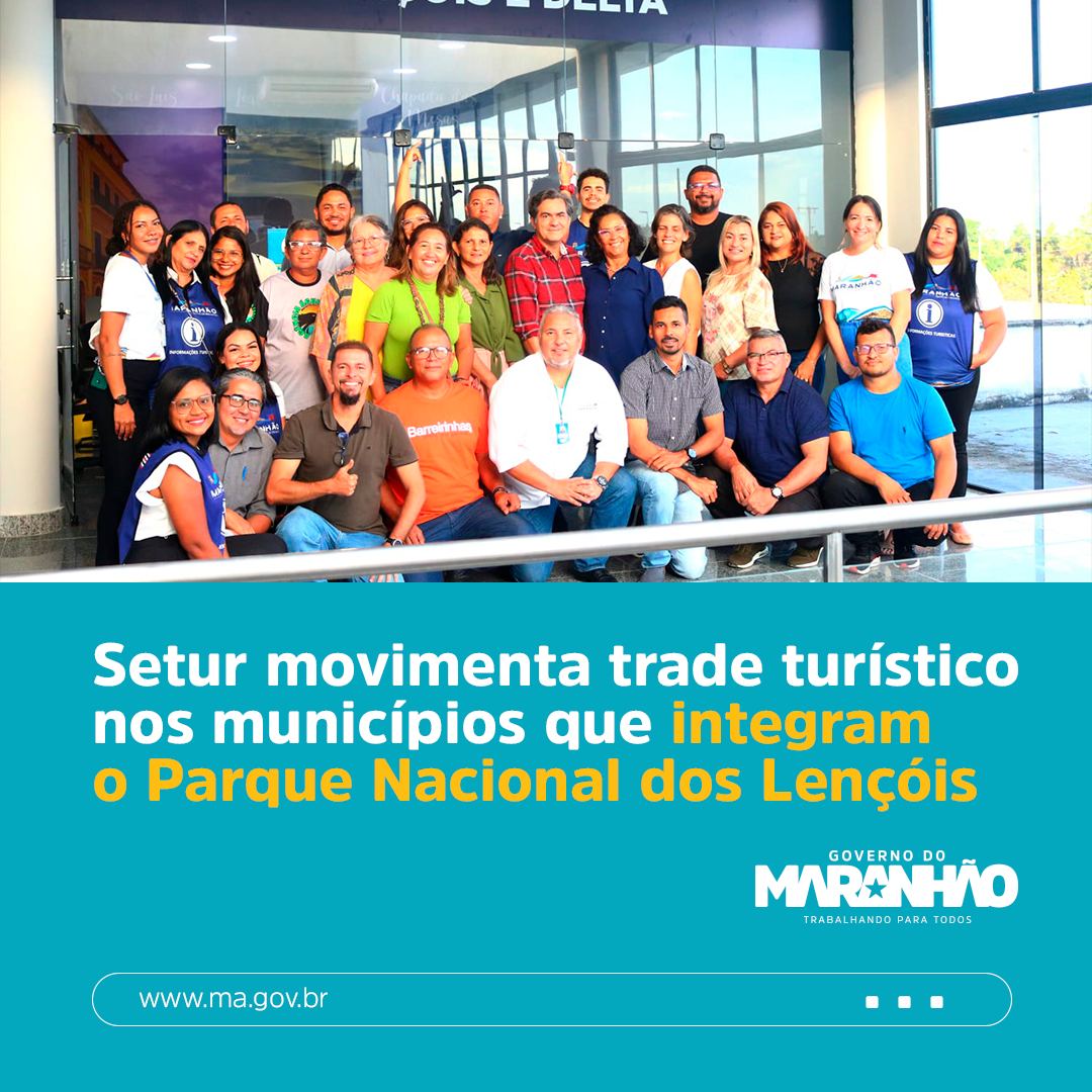 🧳😎 <a href="/Seturmaranhao/">SETUR MARANHÃO</a> movimentou o trade turístico dos municípios que integram o Parque Nacional dos Lençóis Maranhenses para apresentar a política estadual de turismo, além de promover a troca de experiências entre as profissionais da região.

bit.ly/42GjX2O

#Maranhao