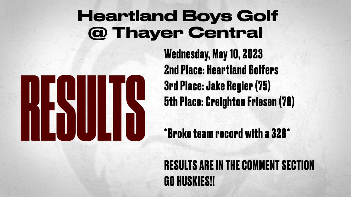 The combo of Jake Regier, Creighton Friesen, Reeve Oswald and Andrew Franz broke the team record with a score of 328. GO HUSKIES!! docs.google.com/spreadsheets/d…