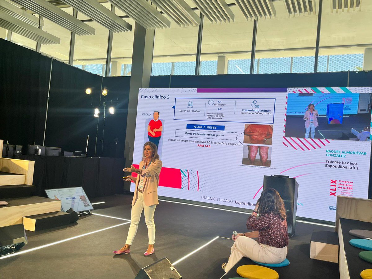 RaquelAlmodovaG's tweet photo. #SER23 Estamos en “Tráeme tu caso”. Muchas gracias ♥️a los asistentes por vuestra presencia 👏🏻👏🏻. Gracias a la @SEReumatologia y a todos los que están detrás de las 🎥 https://t.co/usbGGXpsQo