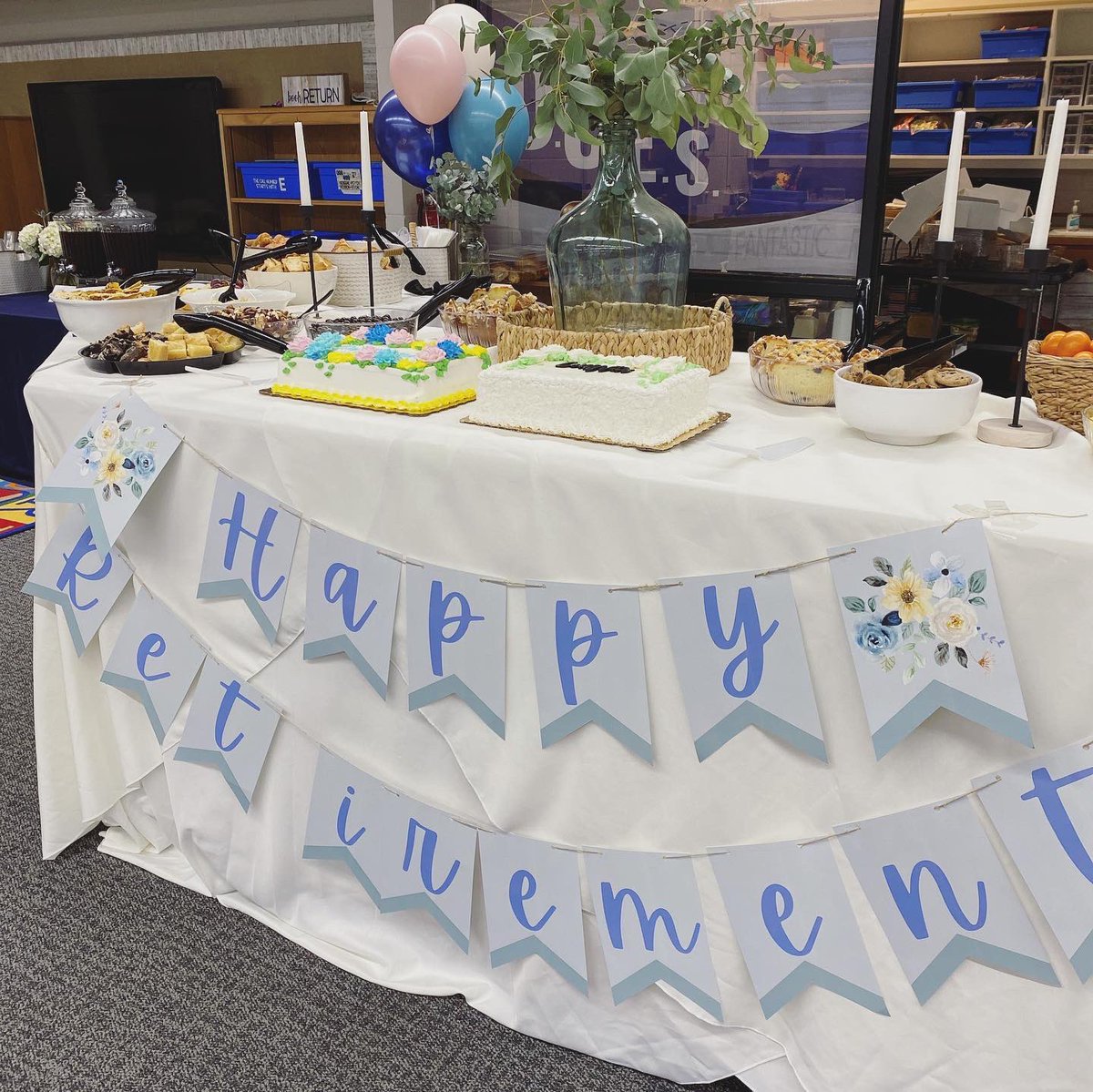 What an honor to celebrate our two retirees! #onceachiefalwaysachief! 💙🎉🎂