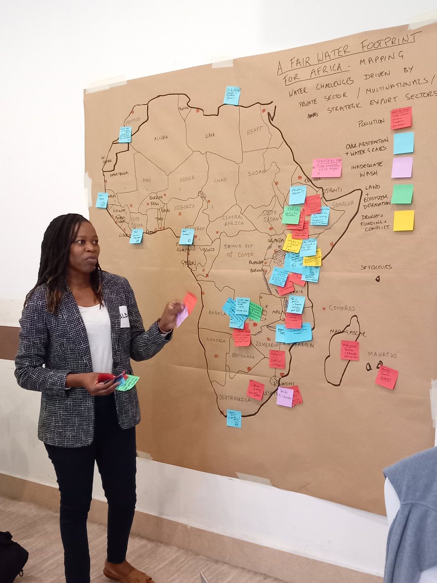 Mapping water challenges across African nations, driven by global supply chains, at our strategy lab this afternoon in Addis Ababa #FWFAfrica @WaterIntegrityN @AfricaWASH