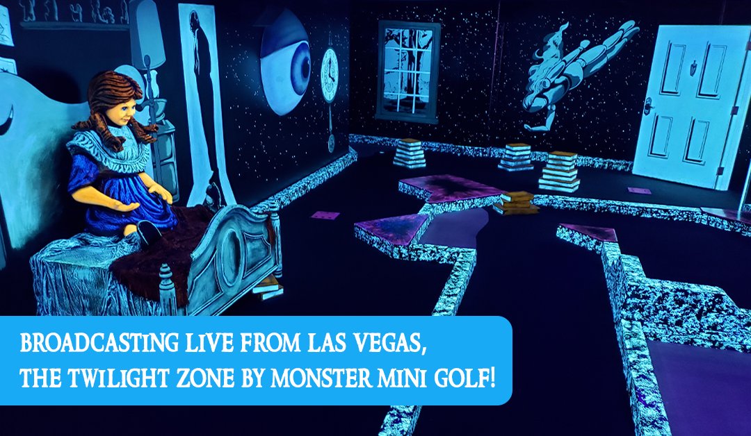Did you know that there is a Twilight Zone themed mini golf course in Las Vegas? 👁꩜⛳️  #NationalTwilightZoneDay