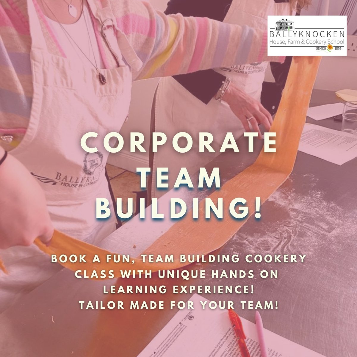 Cfulvio's tweet image. Spice up your team building events with a touch of culinary magic and outdoor games for all to enjoy! 🙌

Contact us now at salesandmarketing@ballyknocken.com to schedule your bespoke corporate cooking experience! 📲

#Ballyknocken #CookerySchool #TeamBonding #CorporateEvents