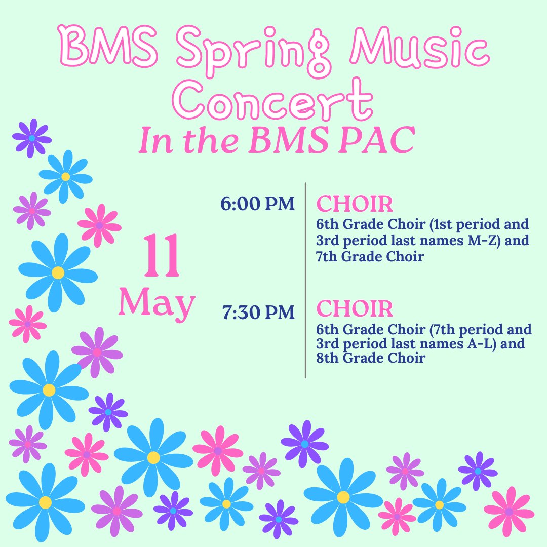 Tonight wraps up our <a href="/BCSDBrunswickMS/">Brunswick Middle School</a> Concerts with our <a href="/BMS_choirs/">Brunswick Middle School Choir OH</a>! Both concerts will be live-streamed at youtube.com/c/BrunswickCit…

See you tonight! <a href="/BrunswickCSD/">BrunswickCitySchools</a>