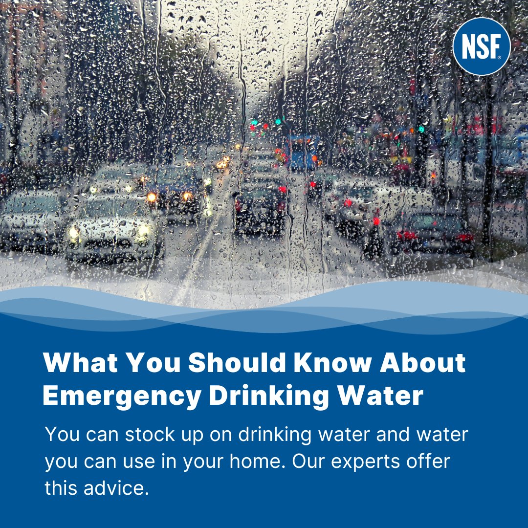 Be prepared for any emergency with a steady supply of water! Stock up ahead of time and stay hydrated with these potential sources of water. Don't let severe weather catch you off guard.  Learn more at bit.ly/3I2alHL.