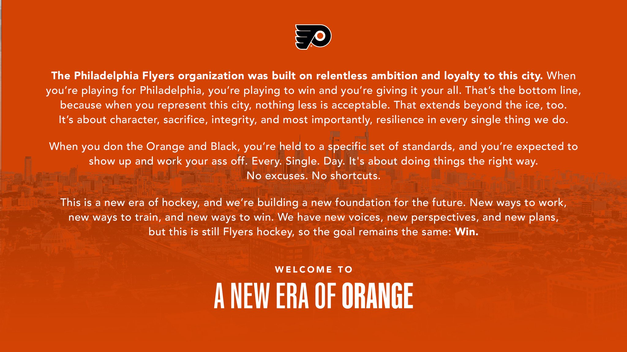 A new era of orange