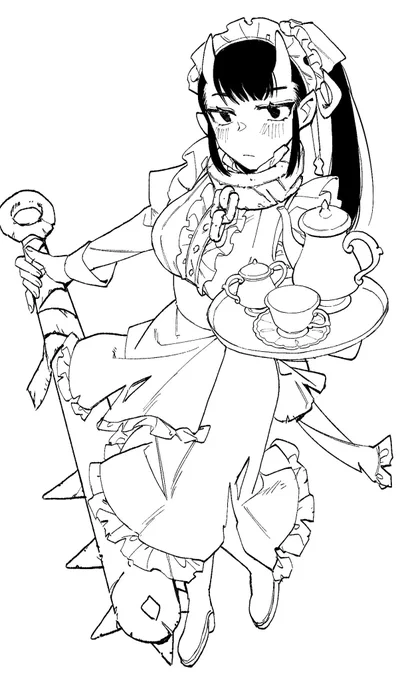 メイリンのデザイン変えた👹 #gomoku_OC