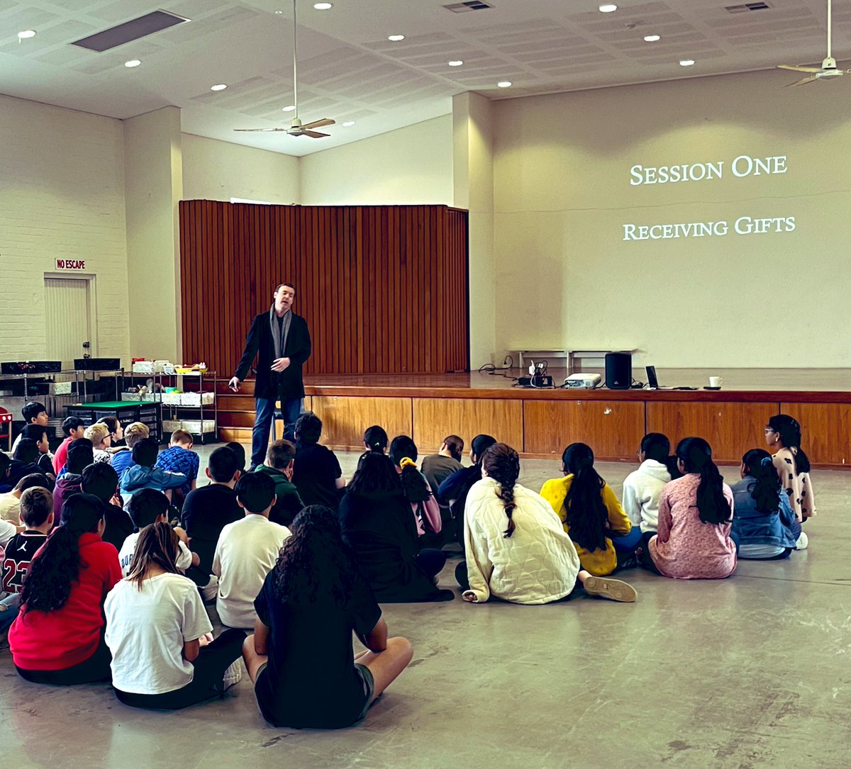 Today our Year Six  students , and our parish candidates had a fabulous Confirmation retreat to help prepare them for their coming sacrament . Many thanks to faithretreats.com.au <a href="/CatholicEdWA/">Catholic Education WA</a>