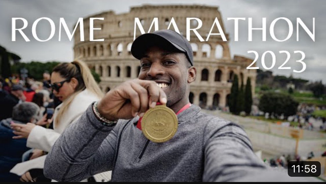 Yooo!! My Rome marathon vlog has been picking up some traction!! We at 35k views

Go check it out on YouTube channel..you might as well subscribe while you are there. 

ROME MARATHON 2023: 
youtu.be/oyvTX-FLvk0