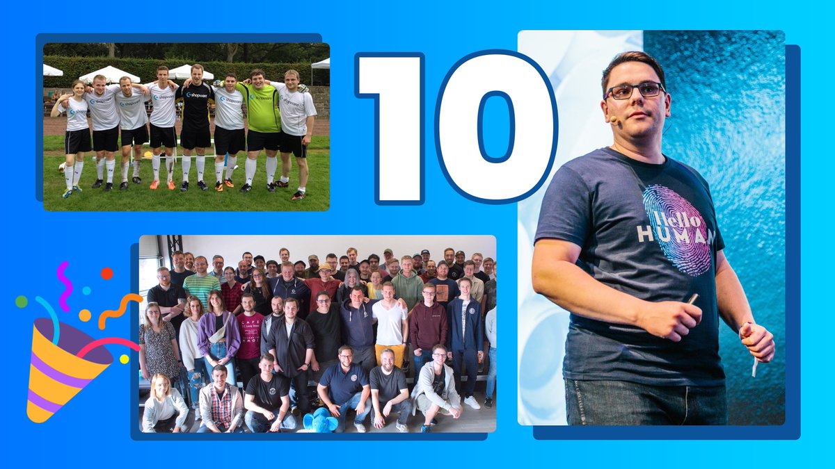 PhilSchuch's tweet photo. One decade of #shopware. I'm thankful for all the smart and inspiring people I met on this journey and all my colleagues who became friends. https://t.co/hUYX5OJiPa