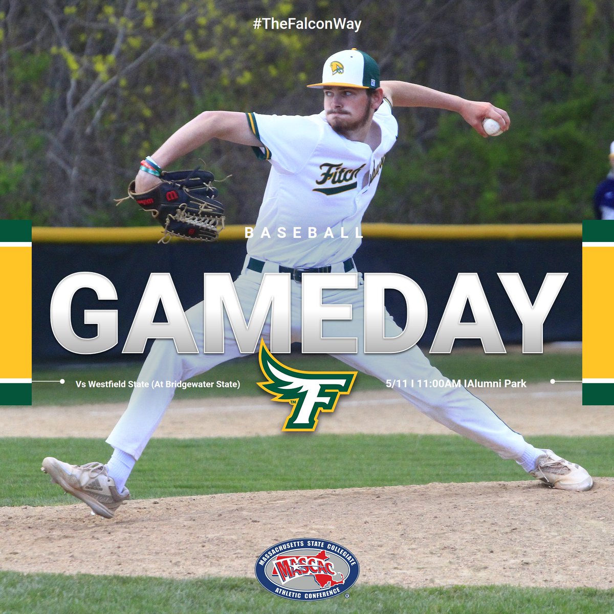⚾️Game Day⚾️BASEBALL I <a href="/FSUFalconsBSB/">FSU Falcons Baseball</a> 

📍Alumni Park (Bridgewater State)
🆚<a href="/WestfieldOwls/">WSU Athletics</a> 
⏰11:00AM
📊bit.ly/41wT0NQ
📺bit.ly/42IZr1i

#FearTheFlock #TheFalconWay #RoadToTheShip