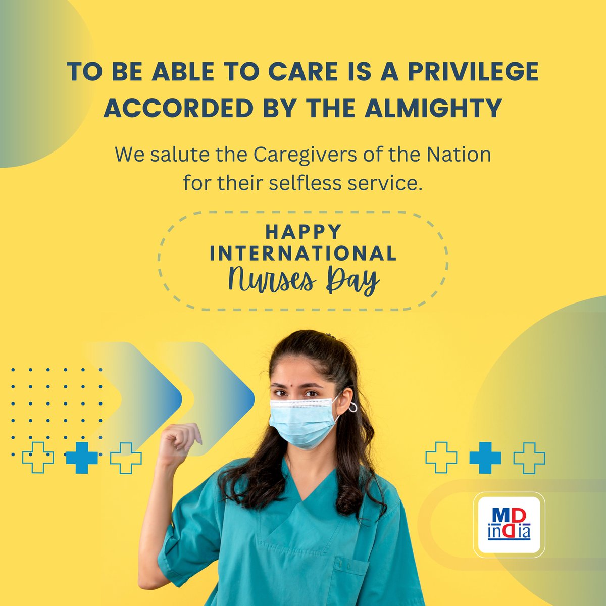 MdindiaTpa's tweet photo. They are the very epitome of #sacrifice, #compassion, and #dedication. Our #nurses inspire us to #care and be kind and humane. More power to them!
#NurseDay #NursesWeek #InternationalNurseDay2023 #Appreciation #Heroes #Homecare #HappyNurseDay #Healthcare #MDIndiaHealthInsurance https://t.co/ZX9tQHMN8h