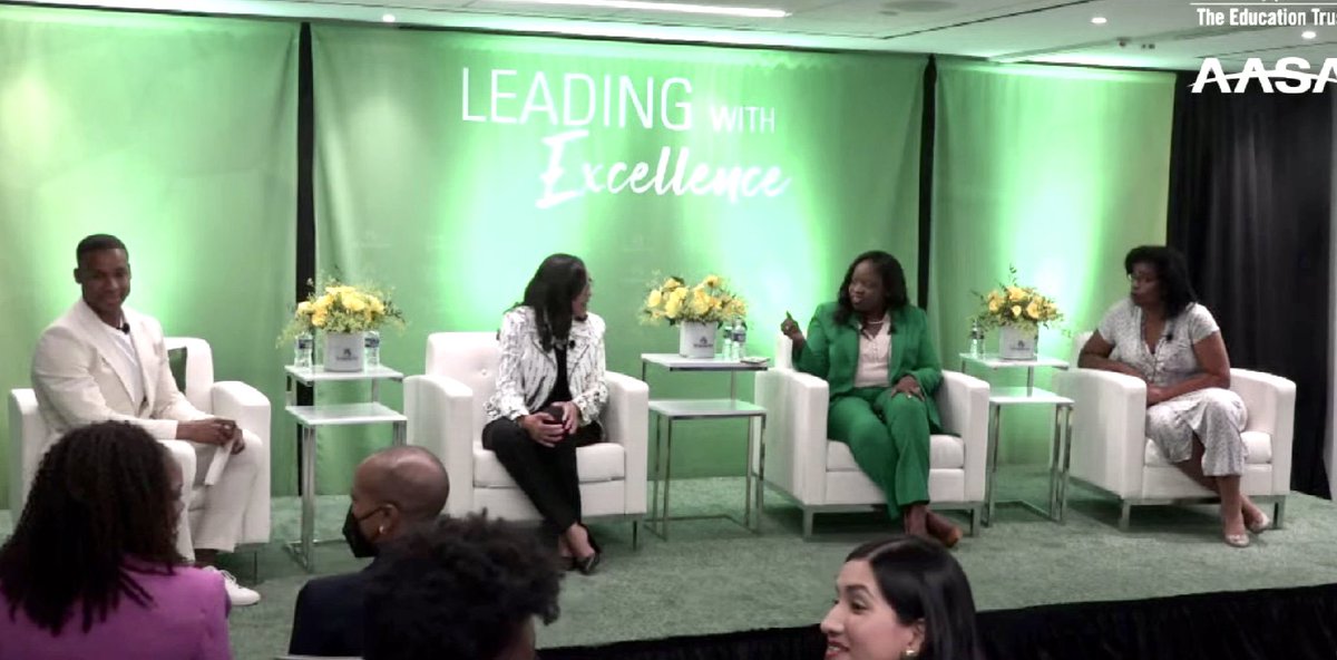 drgoffney's tweet photo. Thank you, @EdTrust & @AASAHQ for hosting a session focused on Black Women Superintendents - Leading With Excellence. I was honored to serve as a panelists! What a blessing to be apart of the 1.4% of Superintendents who are black women! #Firstbutnotlast #sistersupts https://t.co/YTaSbfNxbw