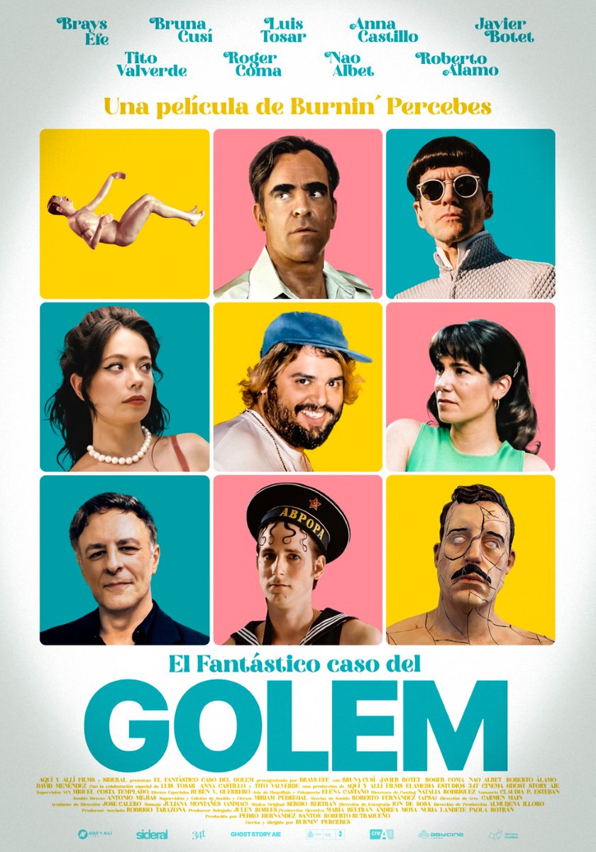 Os presentamos en exclusiva el cartel de EL FANTÁSTICO CASO DEL GOLEM, película de Burnin' Percebes con Brays Efe, Bruna Cusí, Luis Tosar, Anna Castillo y Javier Botet, entre otros. ¿Y si tu mejor amigo cayera de una azotea y se rompiera en mil trozos de cerámica?
@SideralCinema
