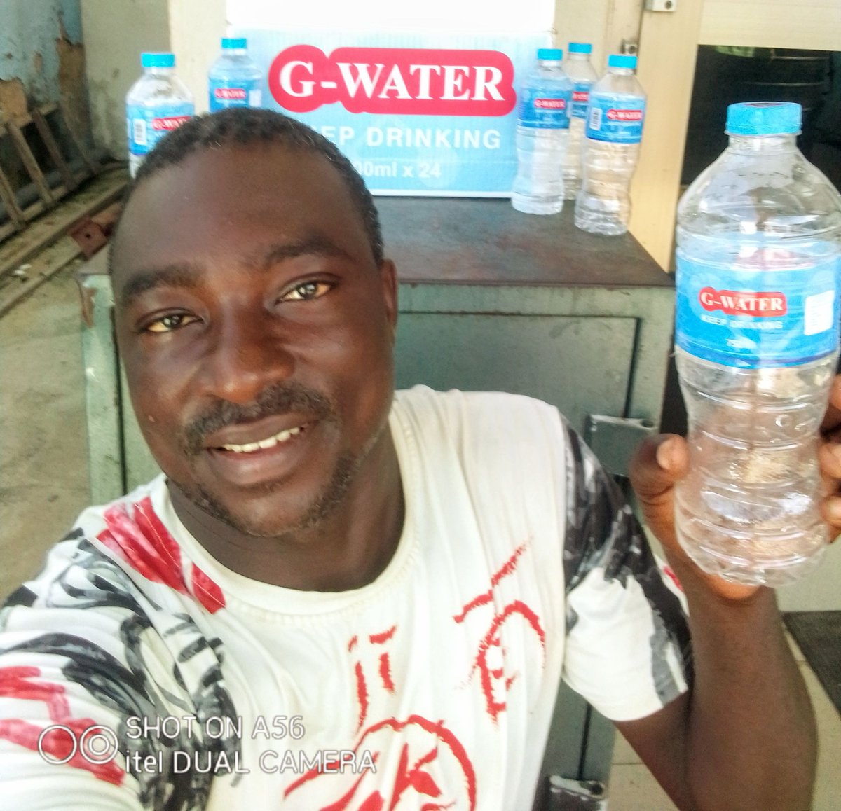 G water keep Drinking it