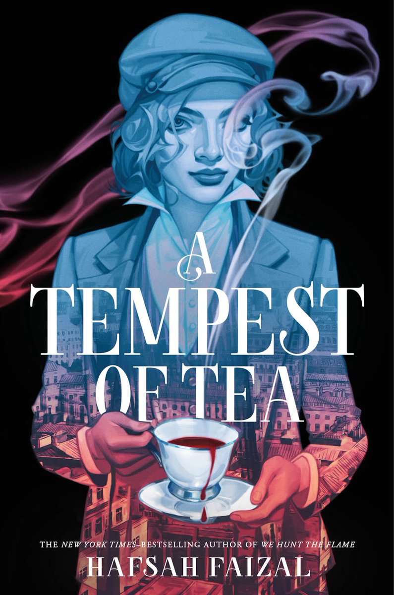 Good morning! You've seen the cover for @hafsahfaizal's A TEMPEST OF TEA, right? ☕️ Preorder your copy now: bit.ly/3VRO9FV
