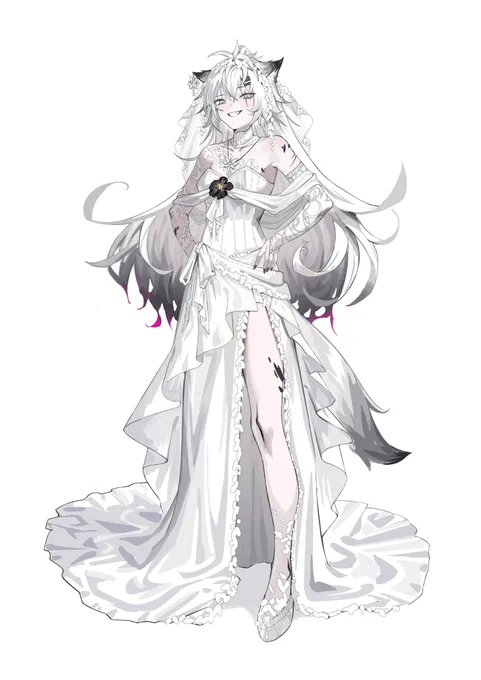Lappland wedding dress #arknights