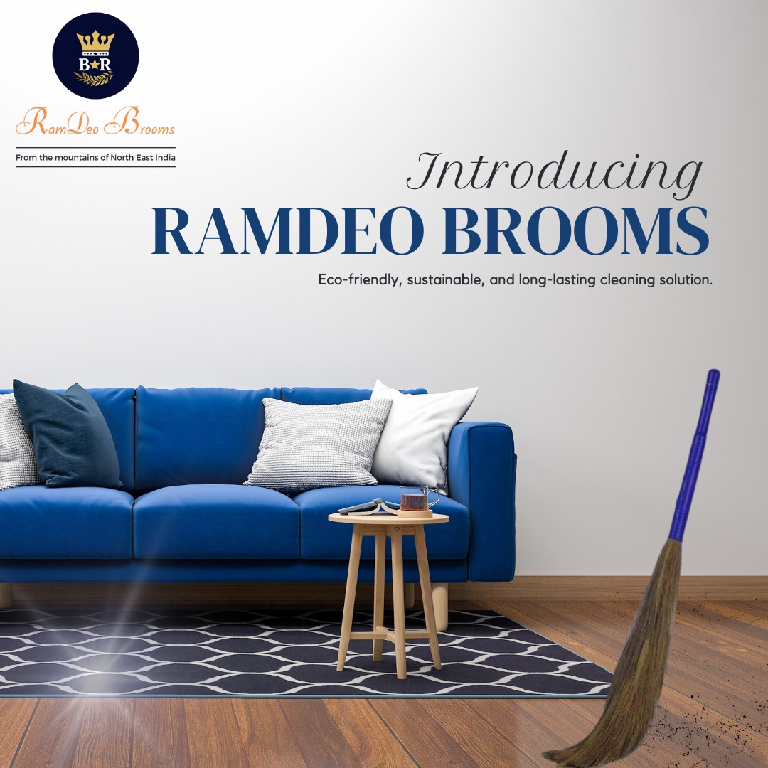 RamdeoCo's tweet photo. When the sun is shining and the weather is warm, it's time to break out the #RamdeoBroom and give your outdoor spaces a thorough cleaning. Our brooms are perfect for sweeping away dirt, leaves, and debris. 🌿🧹🌞

#ramdeobroom #durablebroom #northeastindia #sustainablecleaning https://t.co/NNPhbPR35q