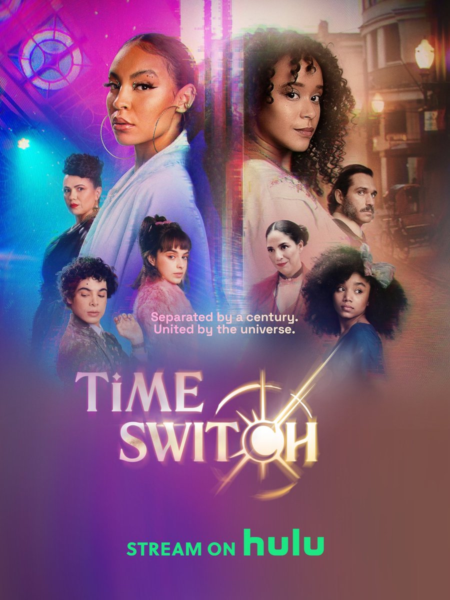 portalstarplus's tweet photo. Separated by a century. united by the universe. ✨

"Time Switch", a new Brazilian series, is now available only on Hulu. 
Streaming now. https://t.co/S7VDE4MFh2