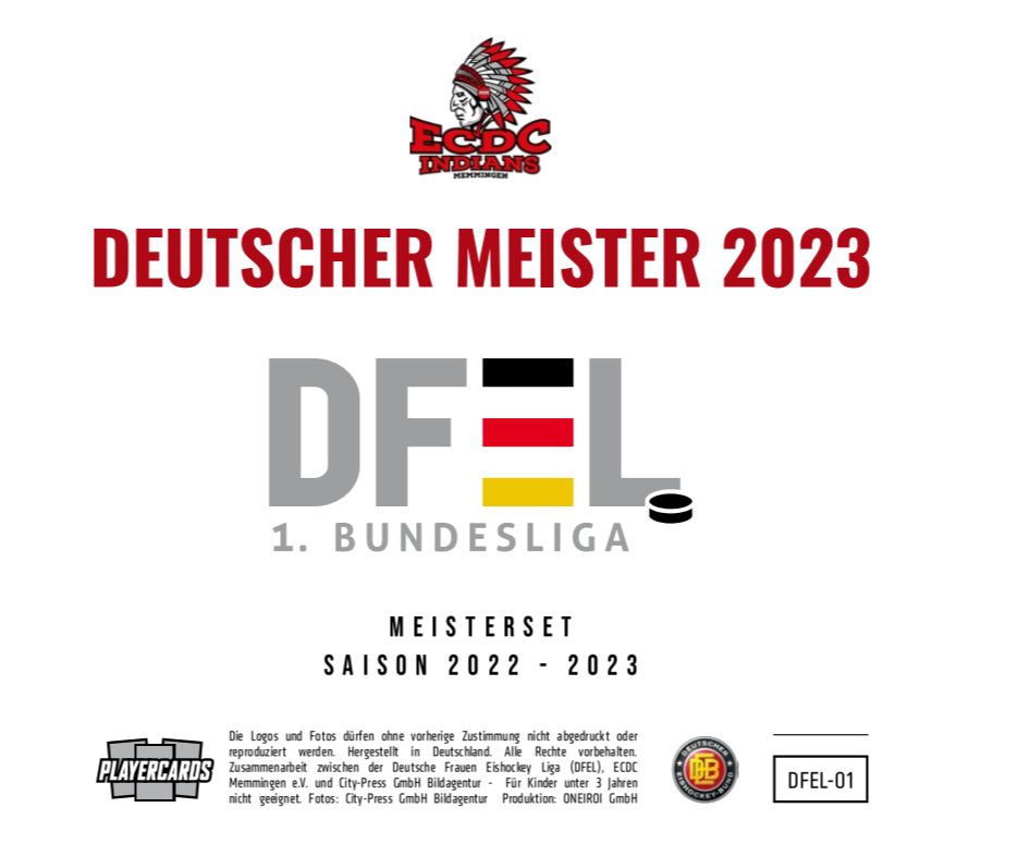 Sagt mal, habt Ihr das mitbekommen? Es gibt wieder ein Meisterset für die <a href="/dfel_official/">Deutsche Frauen Eishockey Liga (DFEL)</a> von den <a href="/playercards/">playercards</a>-Kollegen. Mit dabei? Genau! Daria Gleißner uuuuuuund...

LAURA KLUGE EISHOCKEYGÖTTIN!

Hier bestellbar: playercards.com/DFEL-Meisterse…