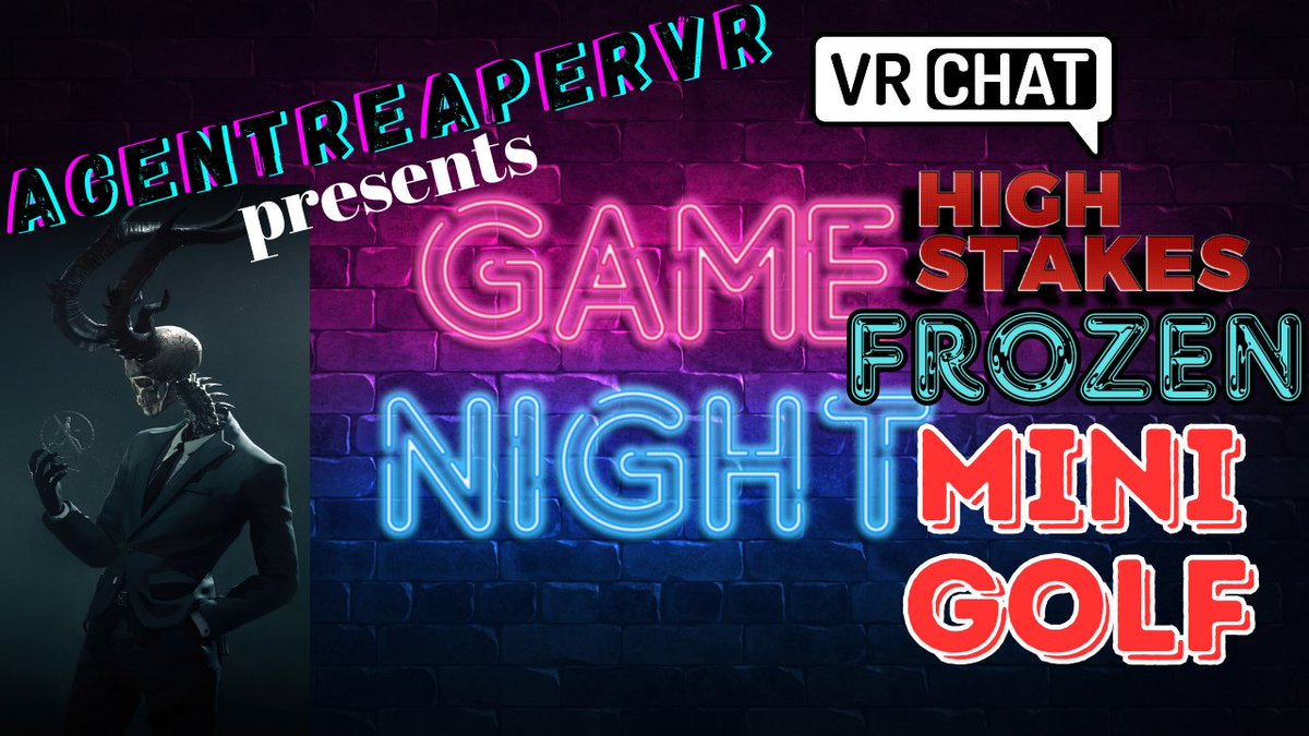 AgentReaperVR's tweet photo. Me, @PennyliciousVR @NordiaxeVanir @pa551onVR & @SuccubusVelvet played some High Stakes Mini Golf on a snowed over course. Video will be up on my #YouTube channel on May 12th at 5PM EST. #VR #VRChat #VRFriends #GameNight #MiniGolf #VirtualReality #VRGame #VRGolf #VRMiniGolf https://t.co/AzJ2aWz9VJ