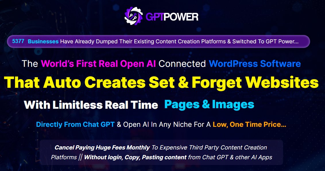 joyjoseph_arjoy's tweet image. World’s First Open #AIWordPress Website Creator To Create Set &amp;amp; Forget Websites With Unique Content from #ChatGPT &amp;amp; Open AI With Zero Investment Or Prior Technical Skills. 
LEARN MORE ↕↕↕
‼ warriorplus.com/o2/a/cknll3/0
‼ 

#websitecreator  #webdeveloper