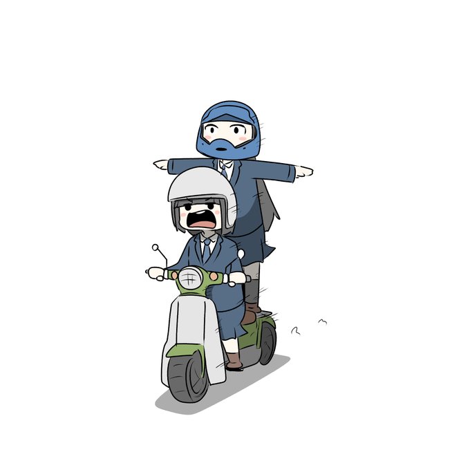 「乗る スクーター」のTwitter画像/イラスト(新着)