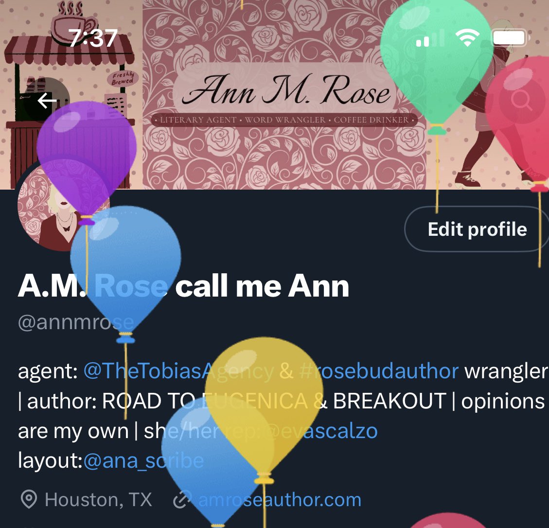annmrose's tweet image. Balloons for me?! You shouldn’t have ❤️
#BirthdayGirl 
Since it’s my birthday, I’d like everyone to do something nice for themselves today to help me celebrate 🥳🧁