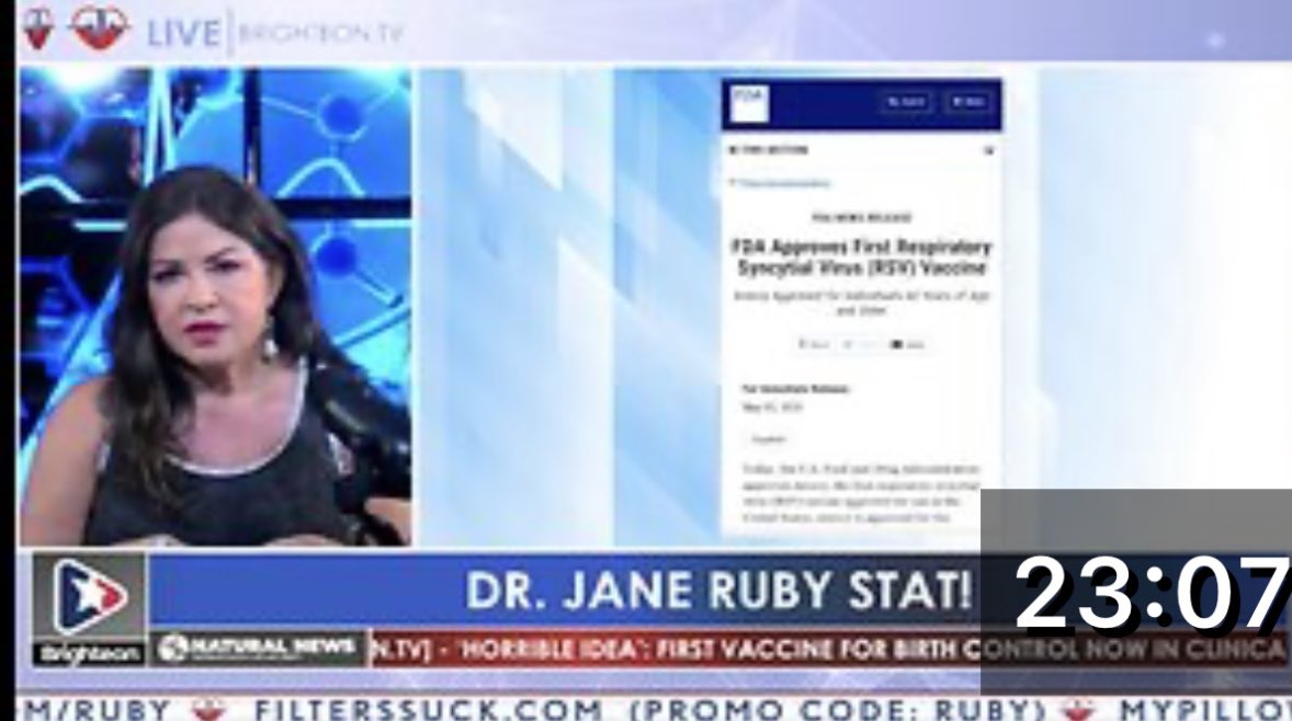 RealDrJaneRuby's tweet image. WARNING!!   🚨FDA APPROVES NEW mRNA BIOWEAPON FOR RSV - aka THE COMMON COLD!!

#killbox #dod #VaccineGenocide #RSV #DOD 

yournews.com/2023/05/11/257…