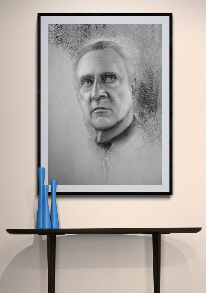 PixelsFromMars's tweet image. So, my art challenge with the cast of #picardseason3 is almost finished. Here is my #charcoalportrait of the wonderful .@BrentSpiner  in his iconic role as Data, or Lore? #startrek #StarTrekPicard #startrekfanart #fanart #charcoalportrait #portraitart  #startrekart