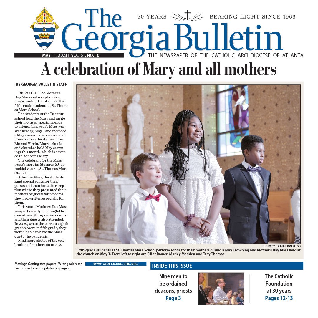 georgiabulletin's tweet image. Latest issue with news about the #Catholic community around @archatl   

#archatl #Atlanta