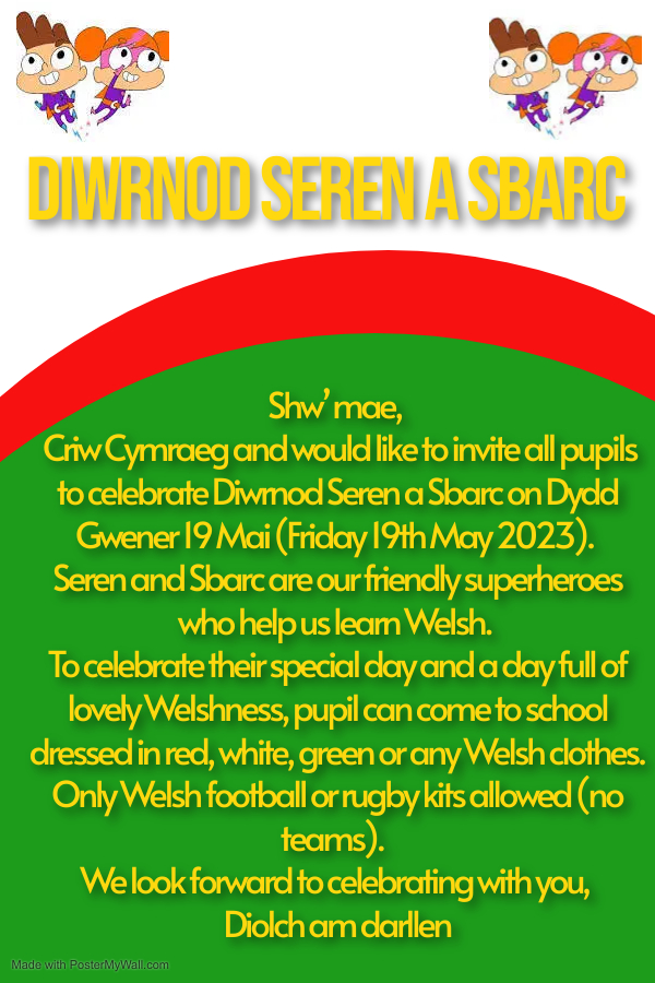 Message from Criw Cymraeg